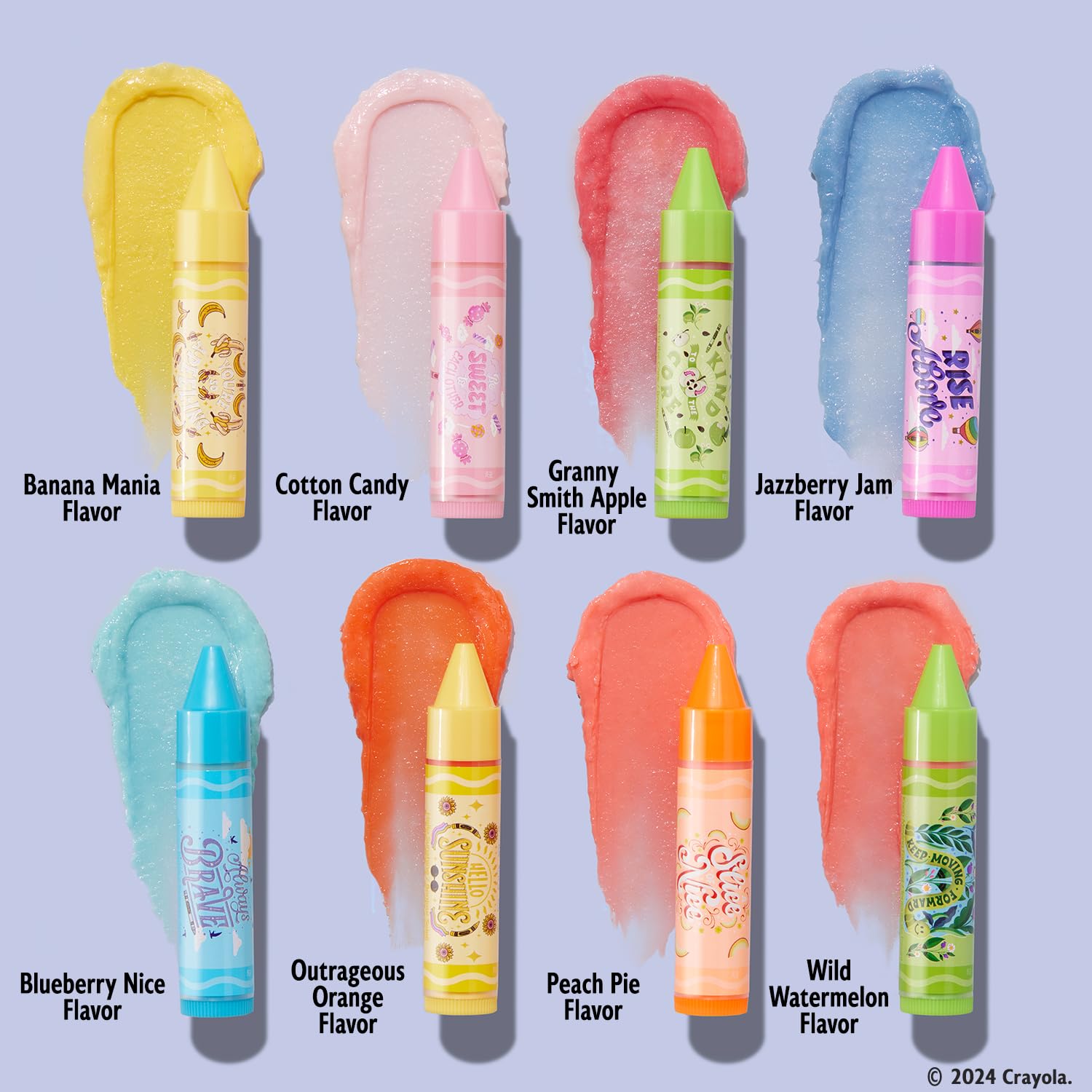 Lip Smacker Crayola Pack Couleurs de Gentillesse: saveurs fun pour une touche gourmande au quotidien