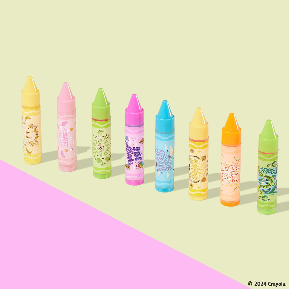 Lip Smacker Crayola Pack Couleurs de Gentillesse: collectionner les saveurs, rituels de soin
