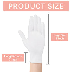 Lipetol gants coton blanc taille XL pour toutes les mains.