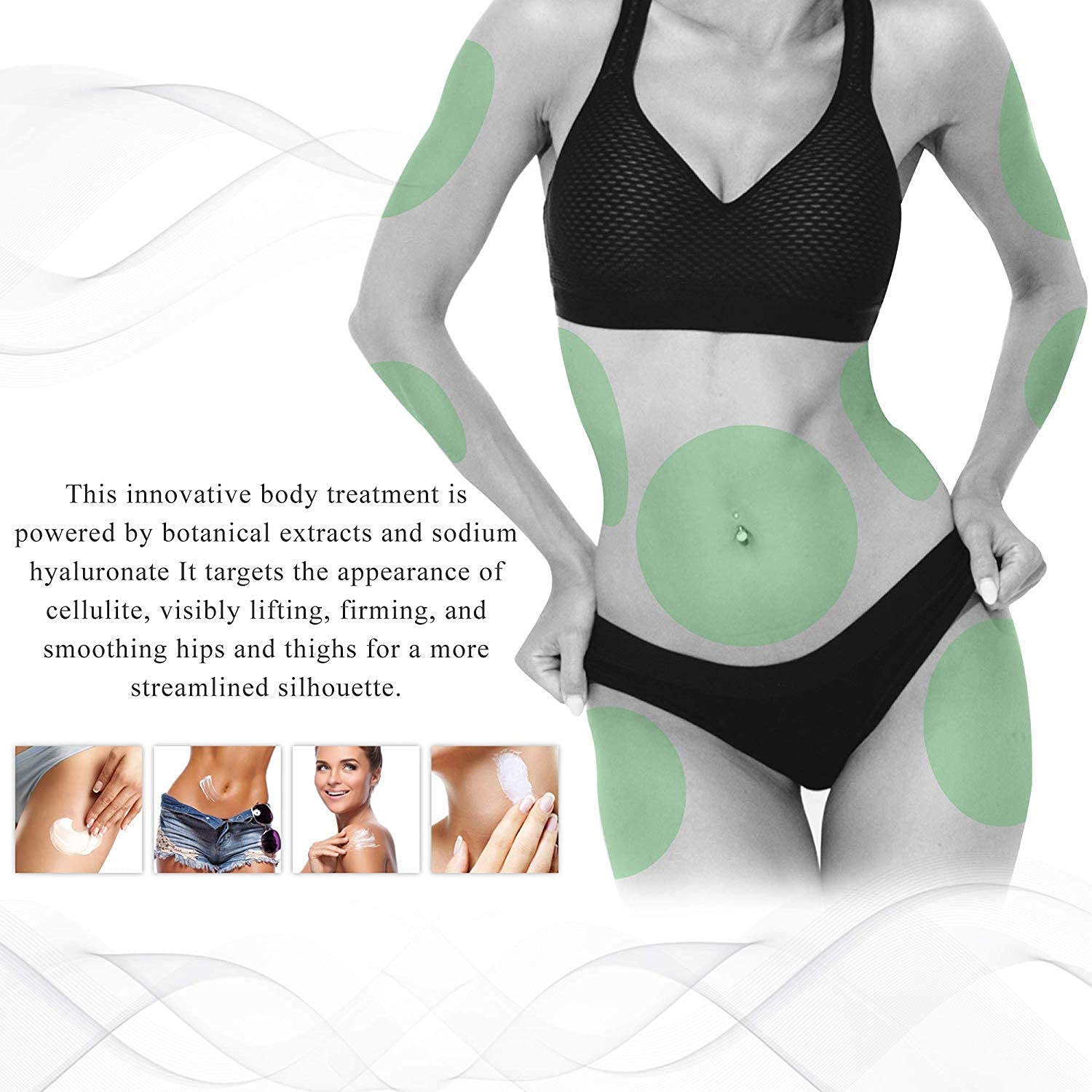 Lipo Applicator gel jambes: apparence tonique et uniforme.