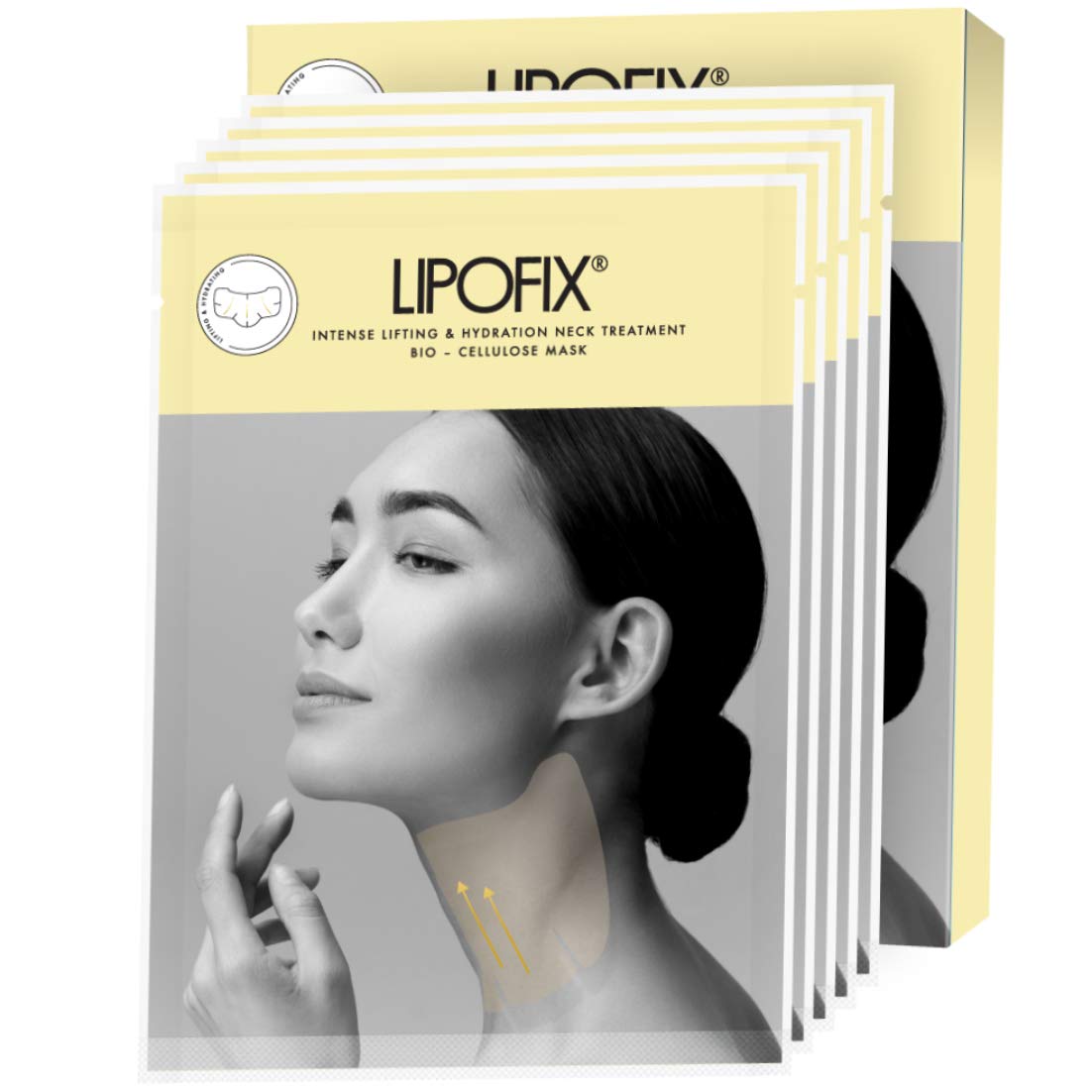 Masque Lipofix pour le cou, relèvement et hydratation.