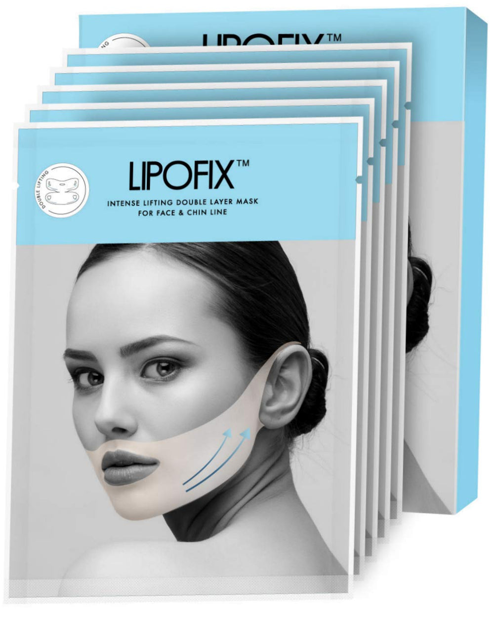 Lipofix Lift & Firm : emballage élégant pour raffermir le cou et le menton.