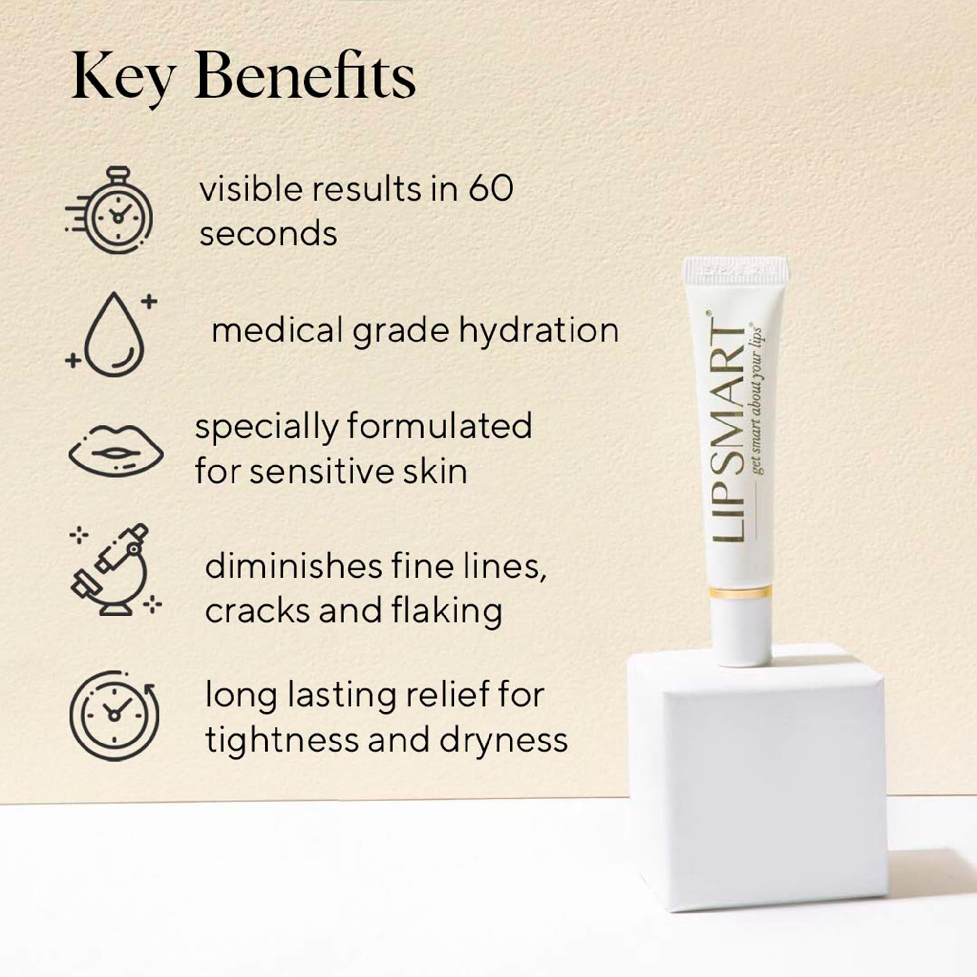 LipSmart texture crème riche nourrissant durablement les lèvres.