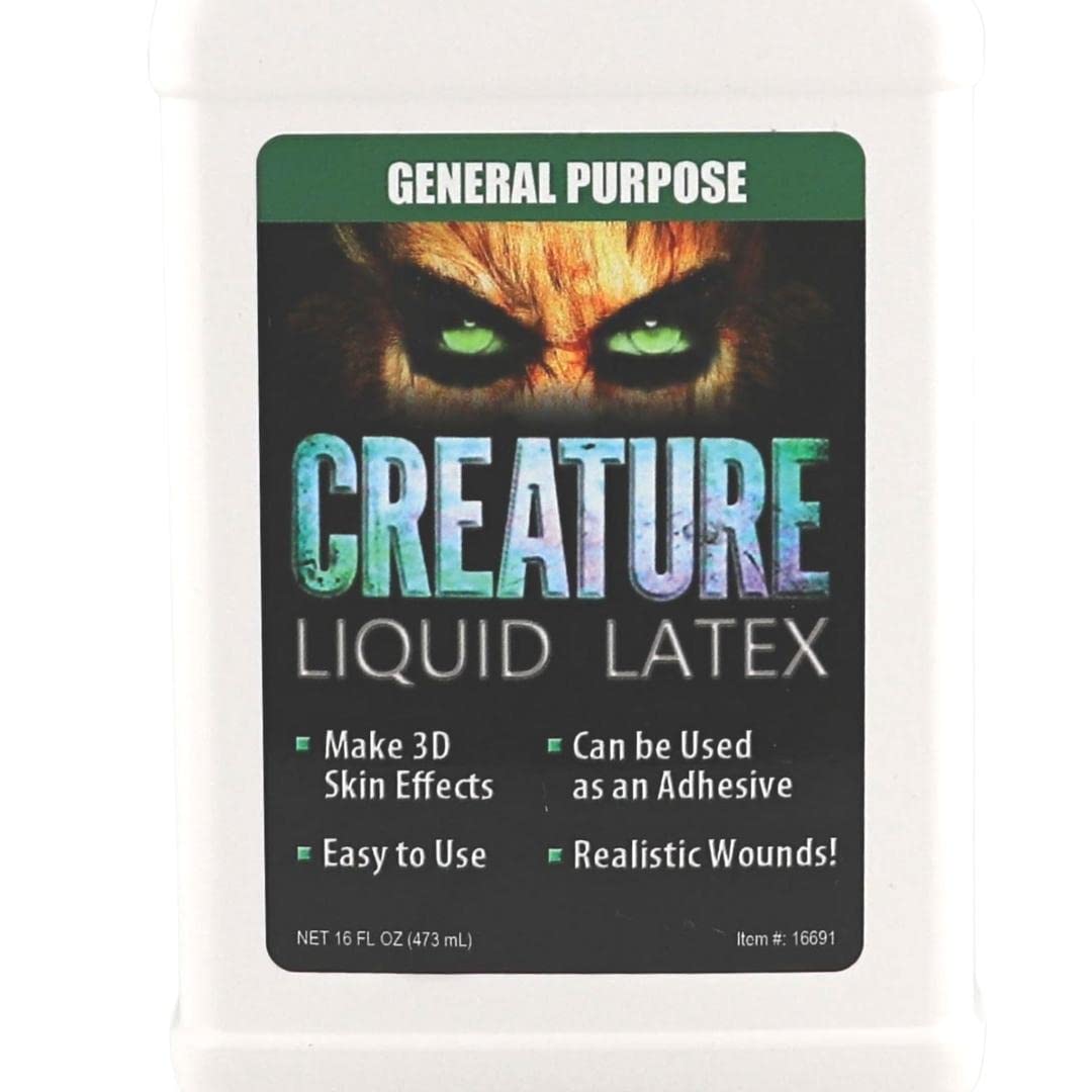 Liquid Latex Fashions Creature effets spéciaux visage: textures variées