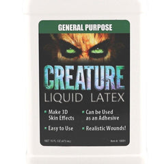 Liquid Latex Fashions Creature effets spéciaux visage: textures variées