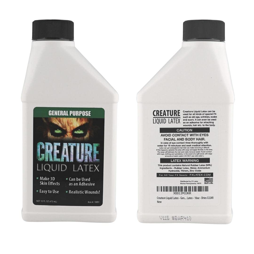 Liquid Latex Fashions Creature nettoyage rapide: retire facilement à l'eau tiède
