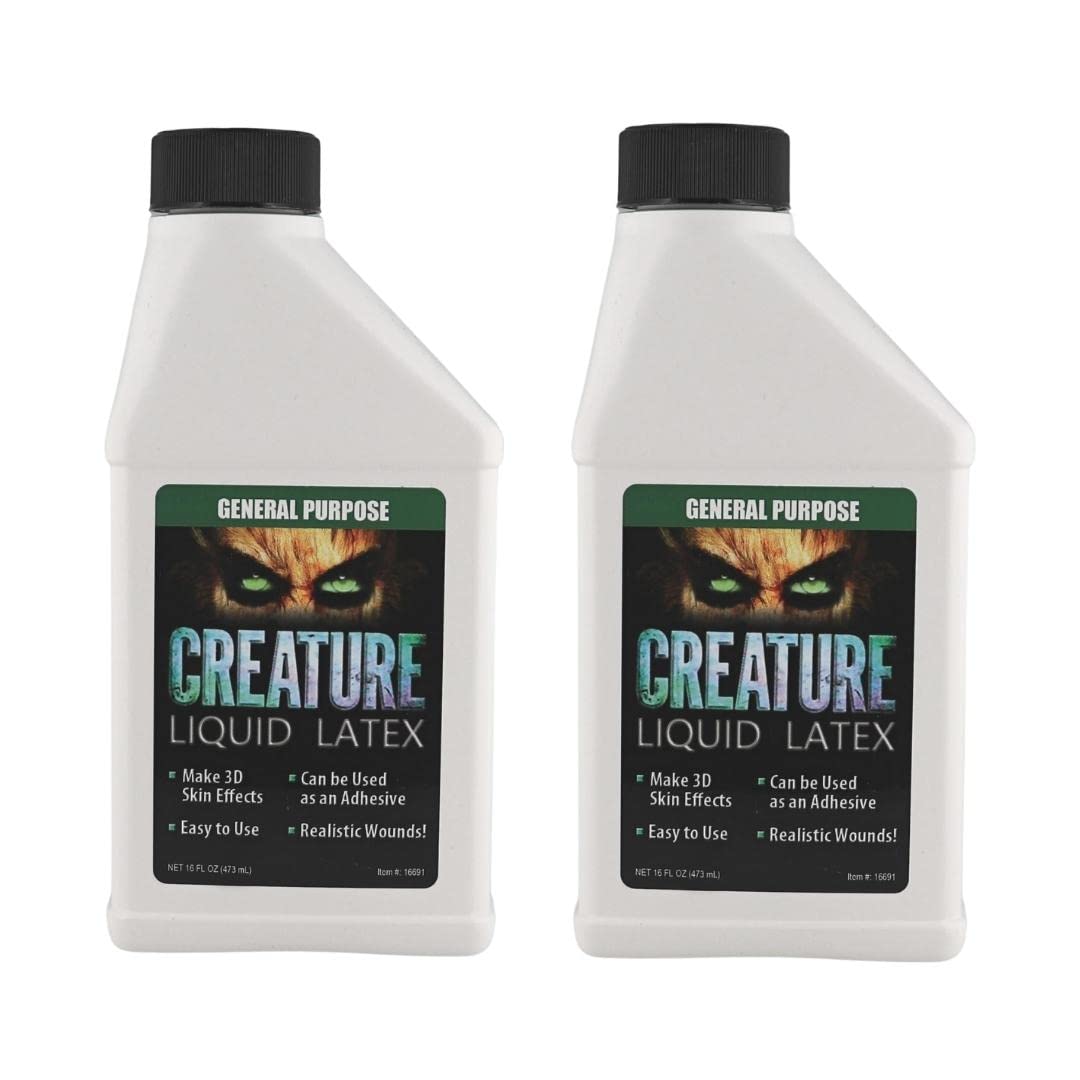 Liquid Latex Fashions Creature visage: application rapide et finition transparente
