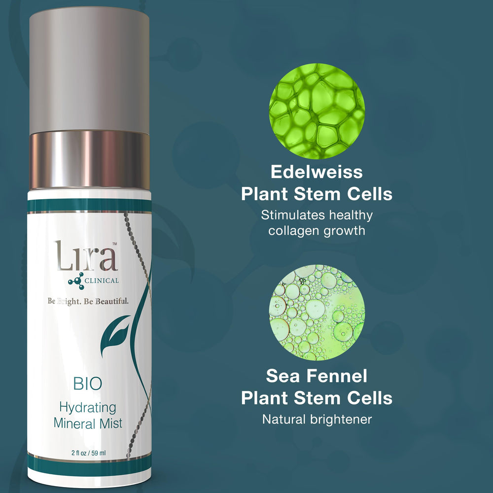 Lira Clinical BIO Brume Minérale Hydratante, soin après nettoyage pour rafraîchir et hydrater.