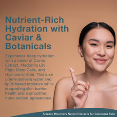 Texture riche de BIO Caviar Crème pour une peau plus lisse et confortable
