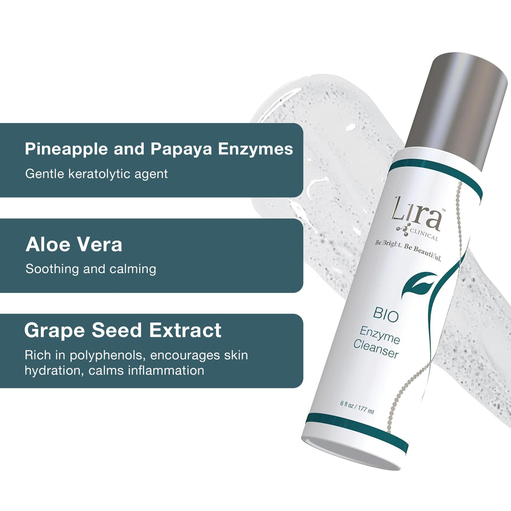 Emballage élégant du nettoyant Lira Clinical BIO Enzyme Cleanser