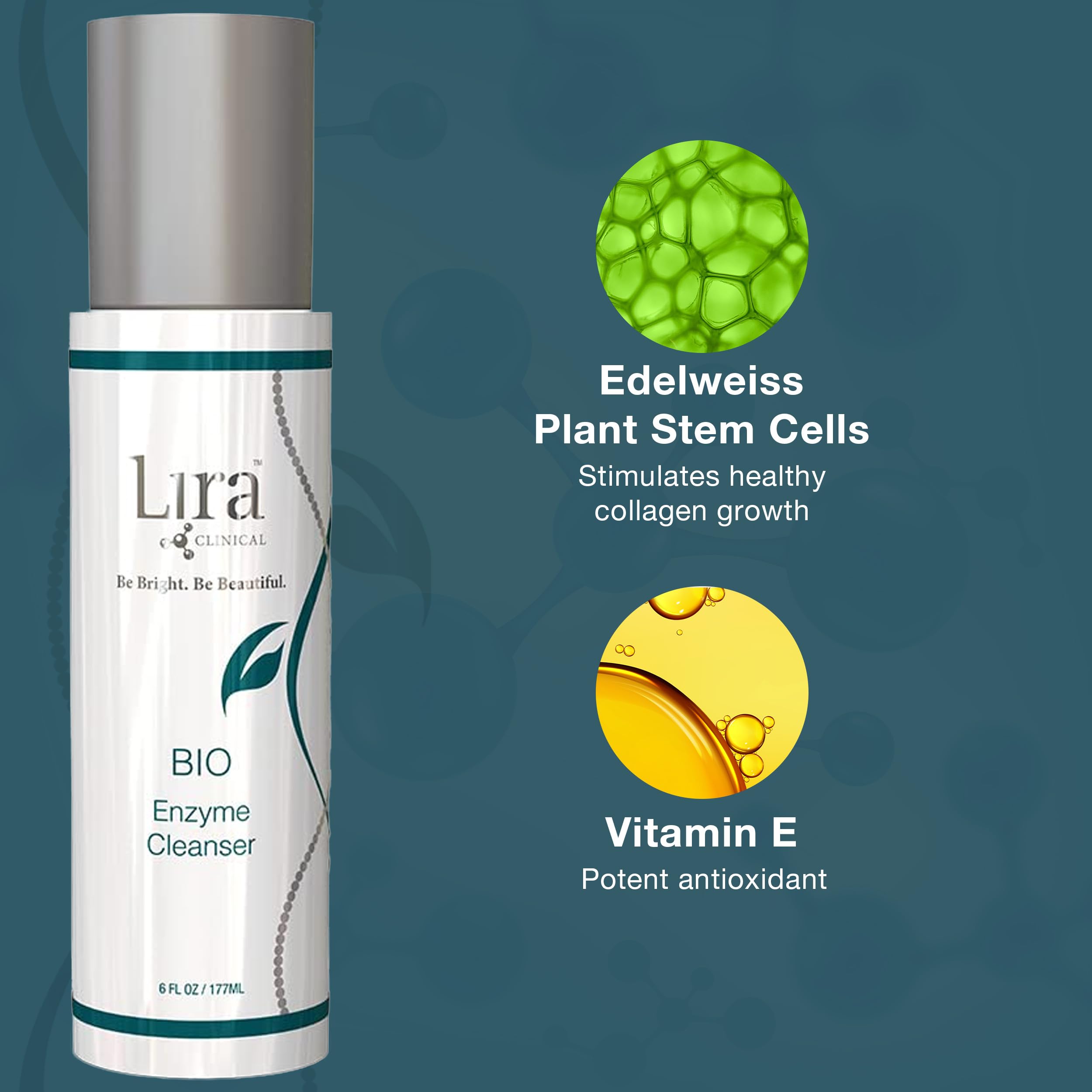 Routine quotidienne facile avec le nettoyant Lira Clinical BIO Enzyme Cleanser
