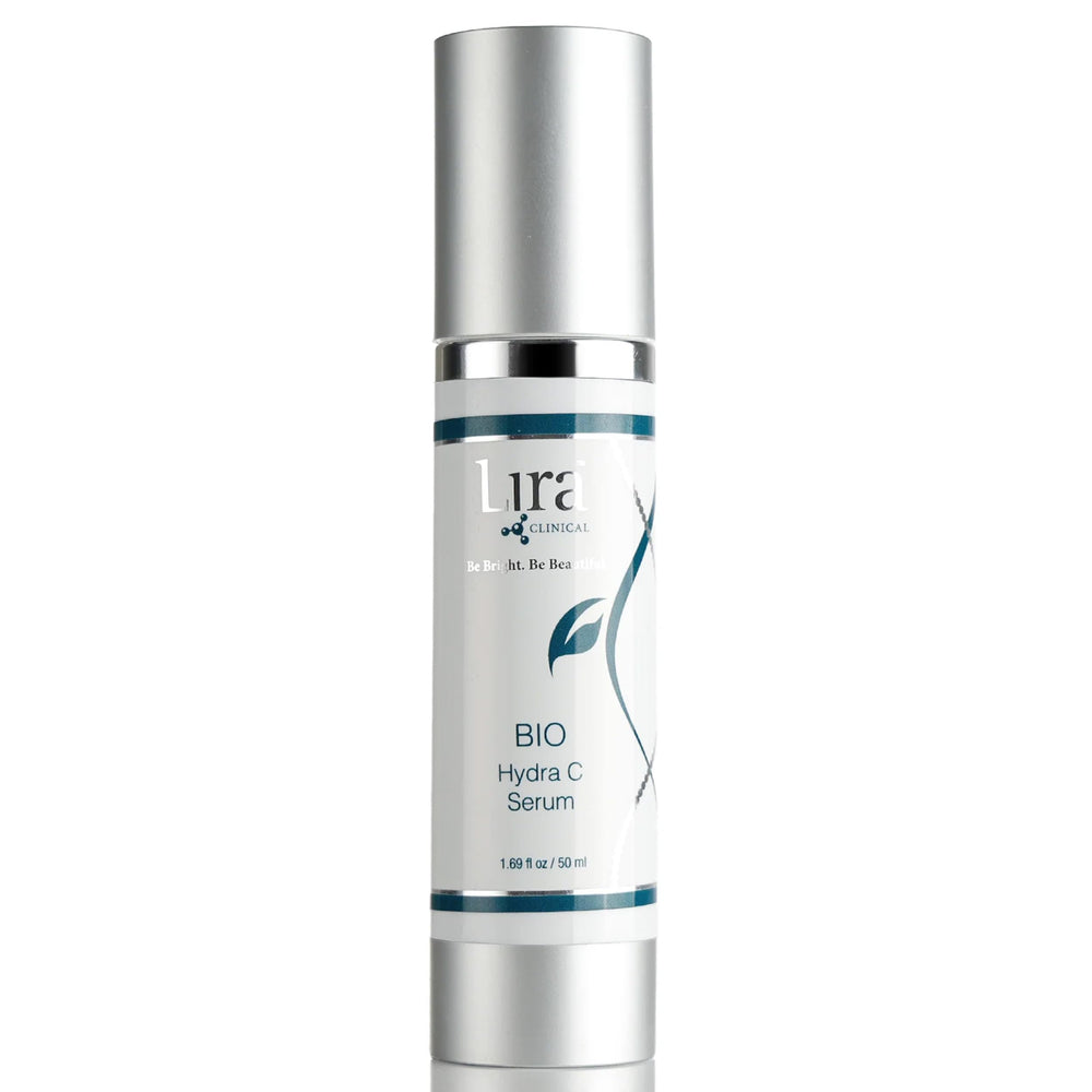 Lira Clinical BIO Hydra C Serum — flacon lumineux et hydratation légère pour la peau.