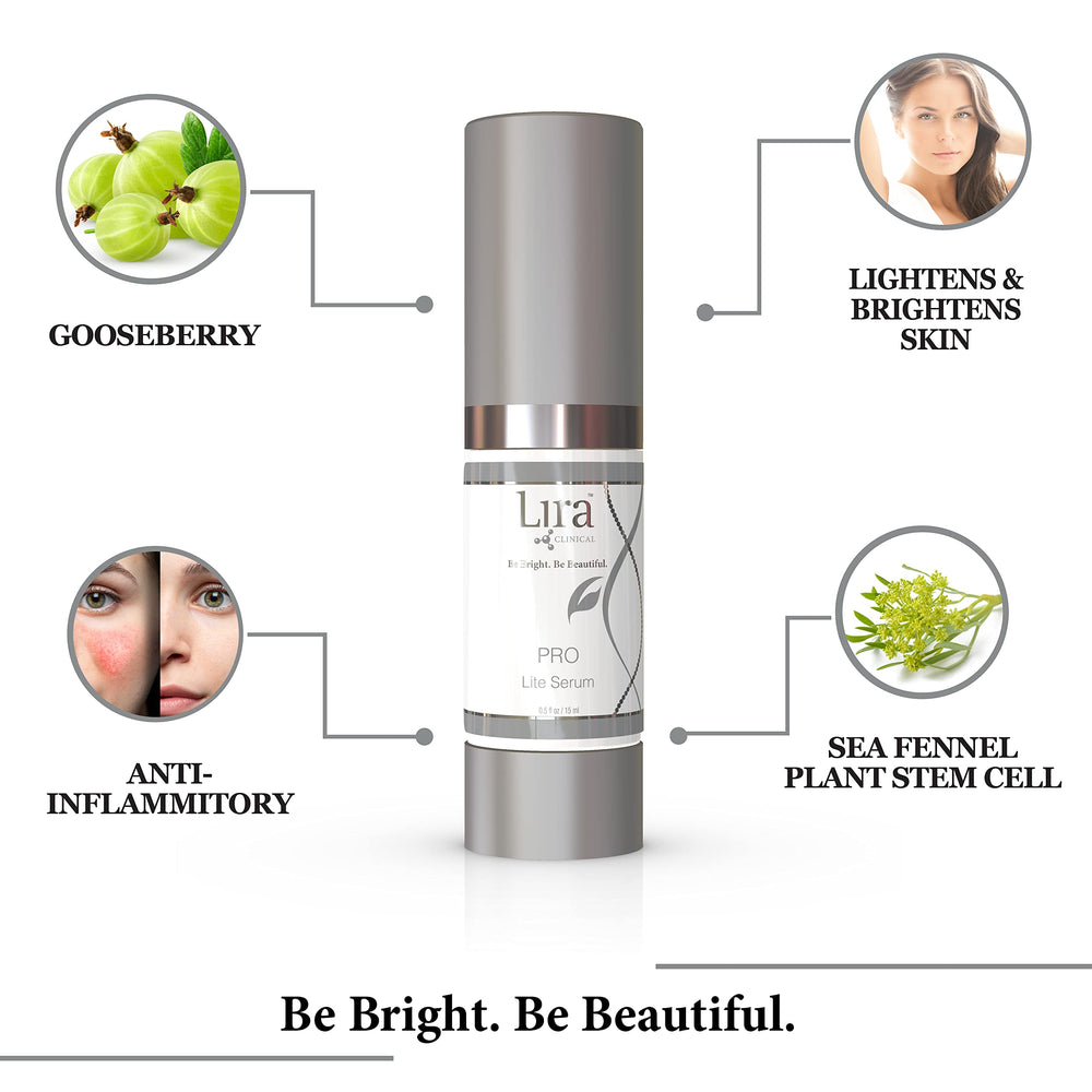 Lira Clinical PRO Lite Serum application visage et absorption rapide.