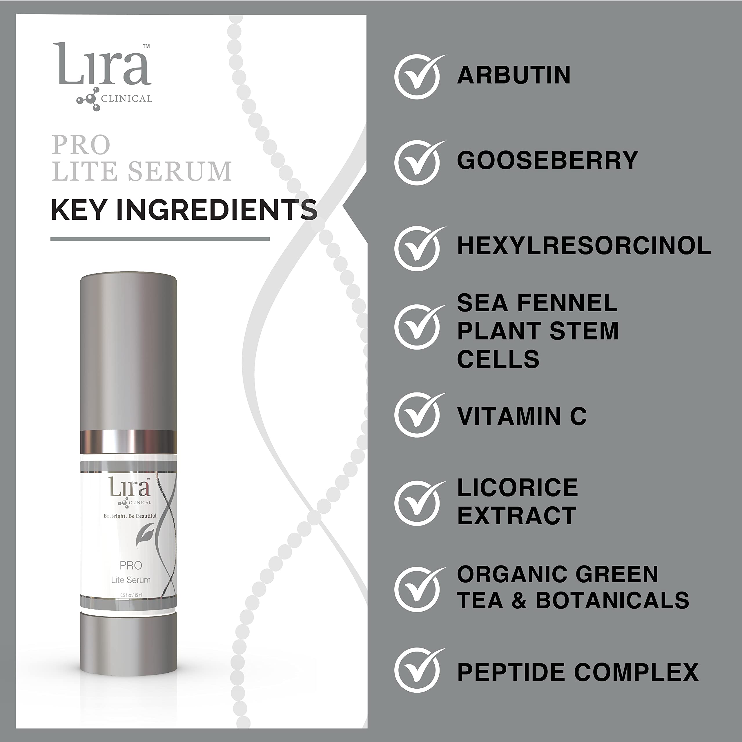 Lira Clinical PRO Lite Serum texture légère et absorption rapide.