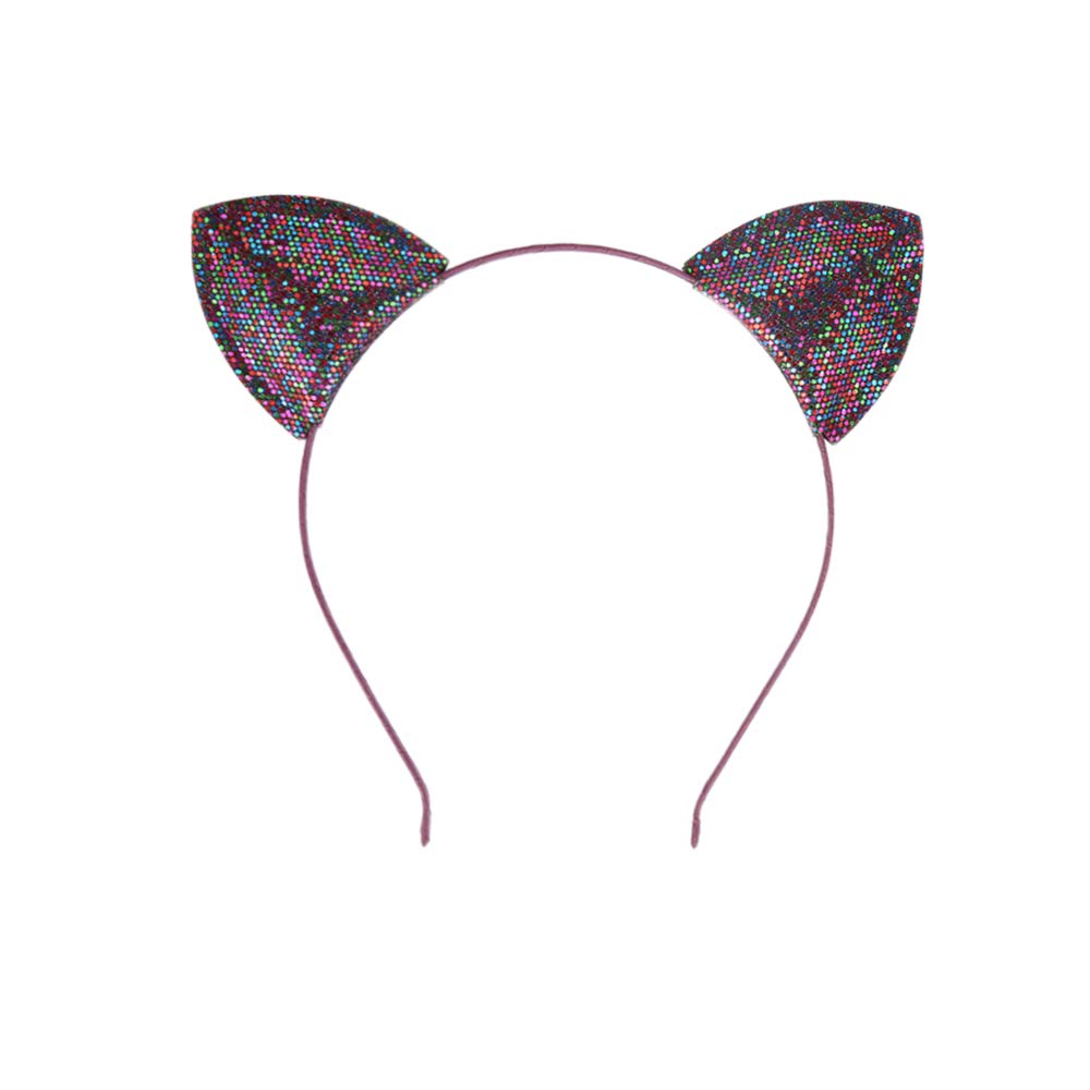 Fête Halloween: bandeaux oreilles-chat Lirila paillettes, parfait pour déguisement.