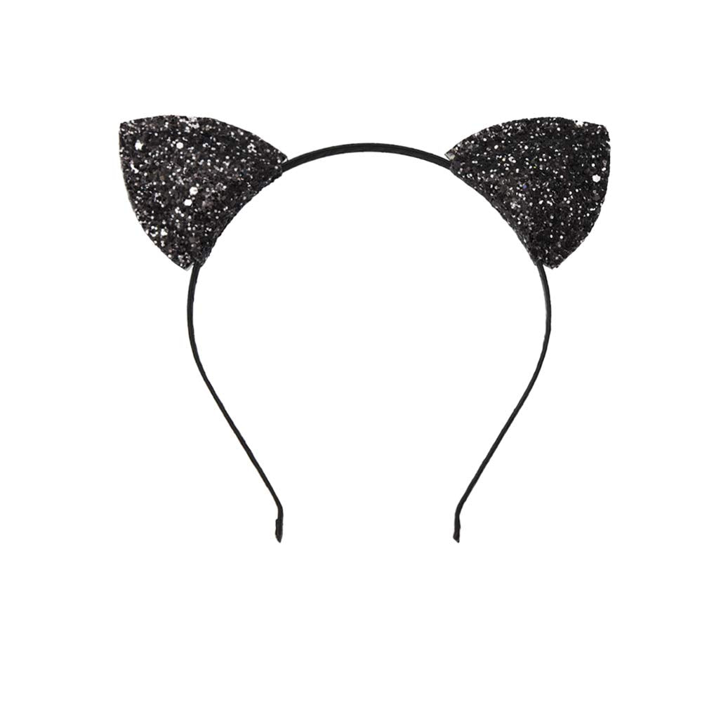 Apparence glamour avec Lirila: bandeau oreilles-chat paillettes pour photos et fêtes.