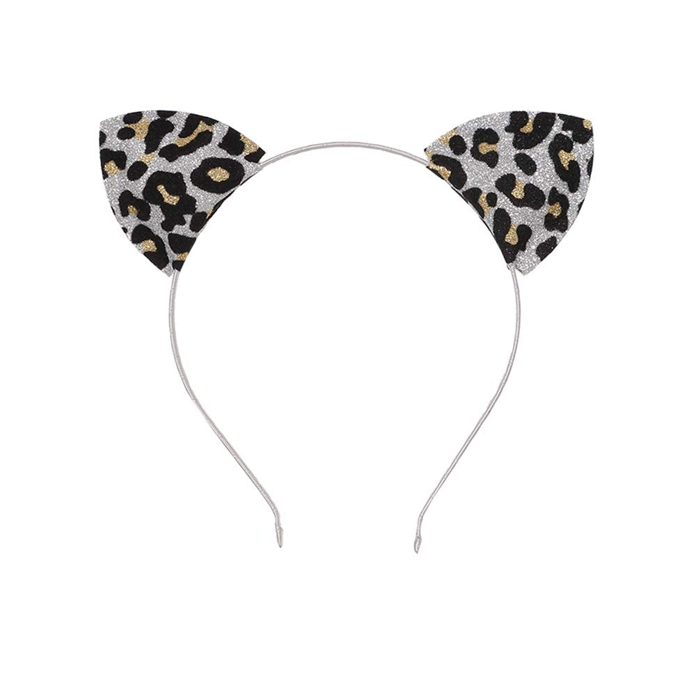 Impression léopard par Lirila: oreilles-chat paillettes pour look animalier.