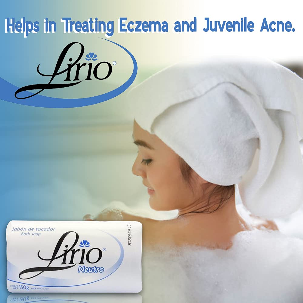 Savon Lirio neutre – mousse douce et hydratante pour la peau.