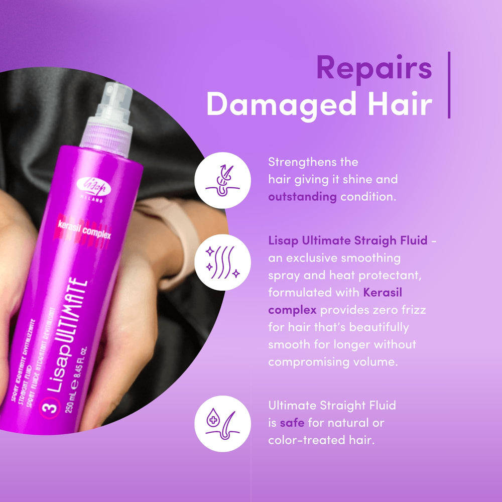 Lisap protection thermique capillaire – étiquette soignée reflétant la marque.
