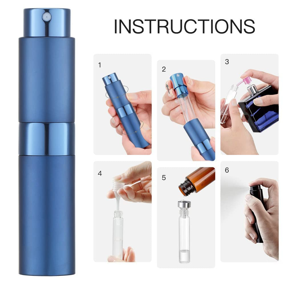 LISAPACK atomiseur 8ml accessoires inclus pour remplir selon besoins