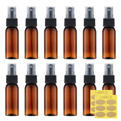 Bouteille ambrée LISAPACK 30 ml avec pulvérisation fin, idéale en voyage.