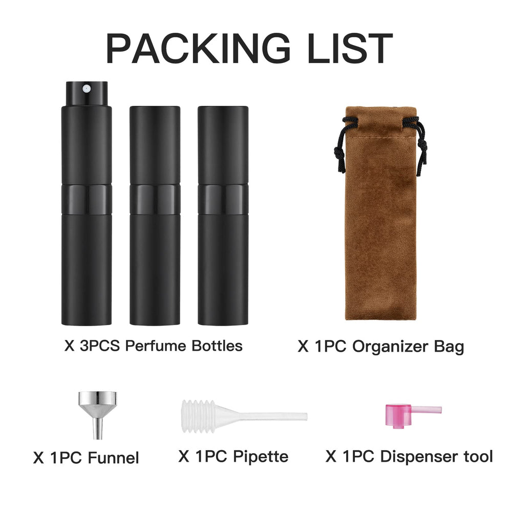 Compact dispensateur parfum LISAPACK 8ml, accès rapide en déplacement.
