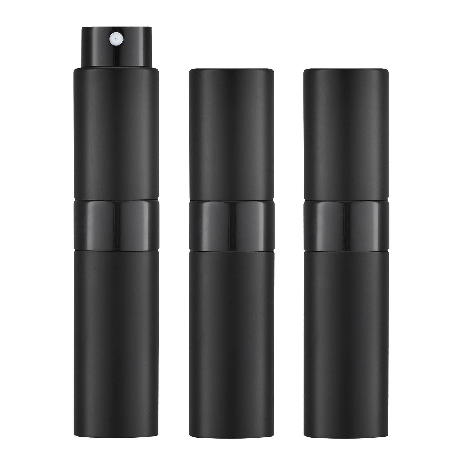LISAPACK ensemble 3 flacons 8ml noir, pratique pour voyager avec vos parfums.