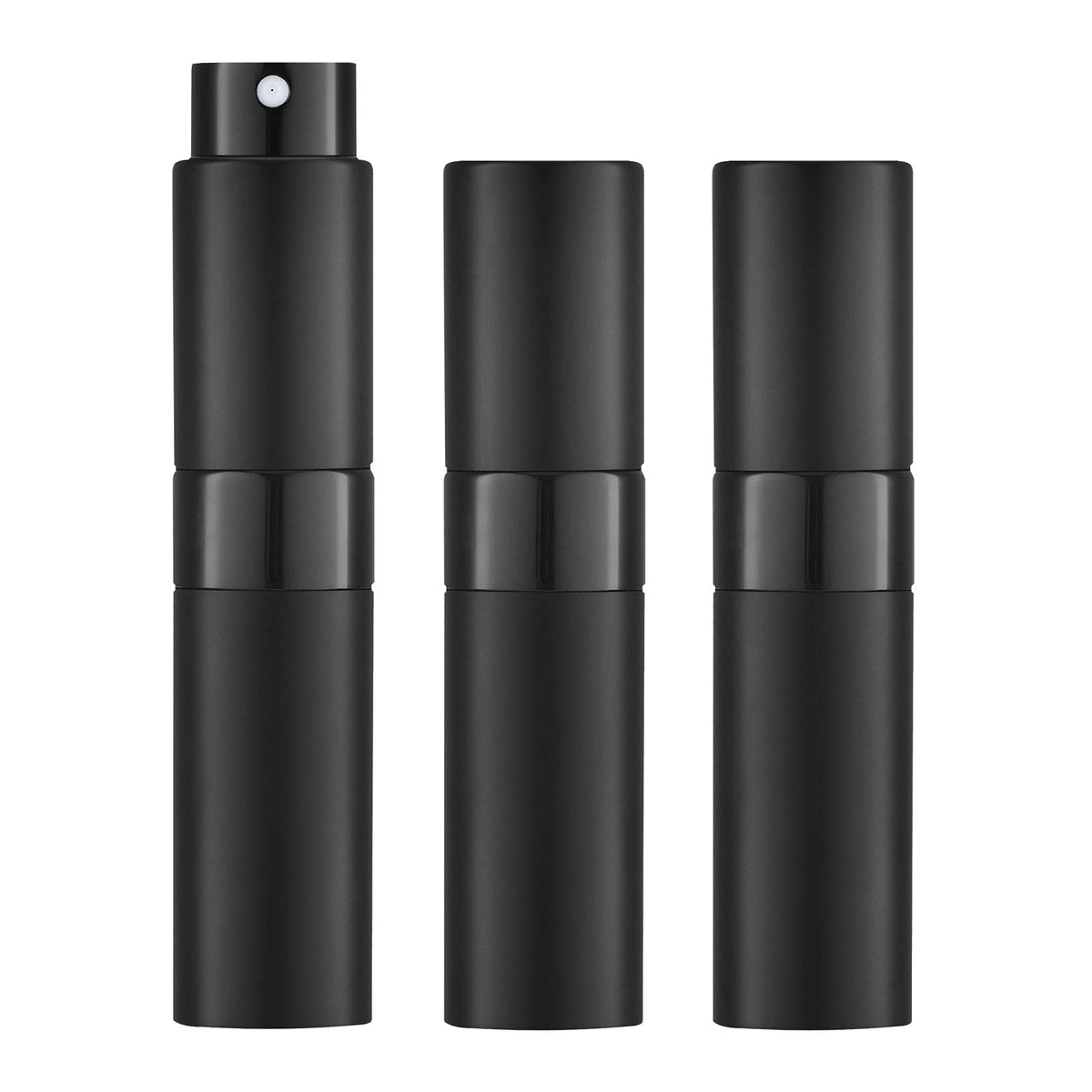 LISAPACK ensemble 3 flacons 8ml noir, pratique pour voyager avec vos parfums.
