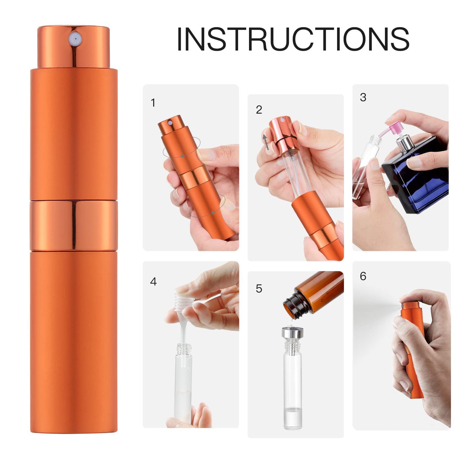 LISAPACK accessoires remplissage, outils inclus pour transférer vos parfums.