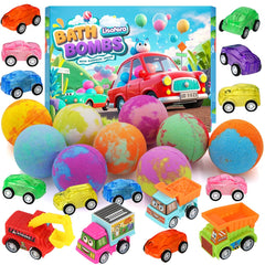 Lisotera pull-back cars emerge as fizzing bath bombs entertain kids