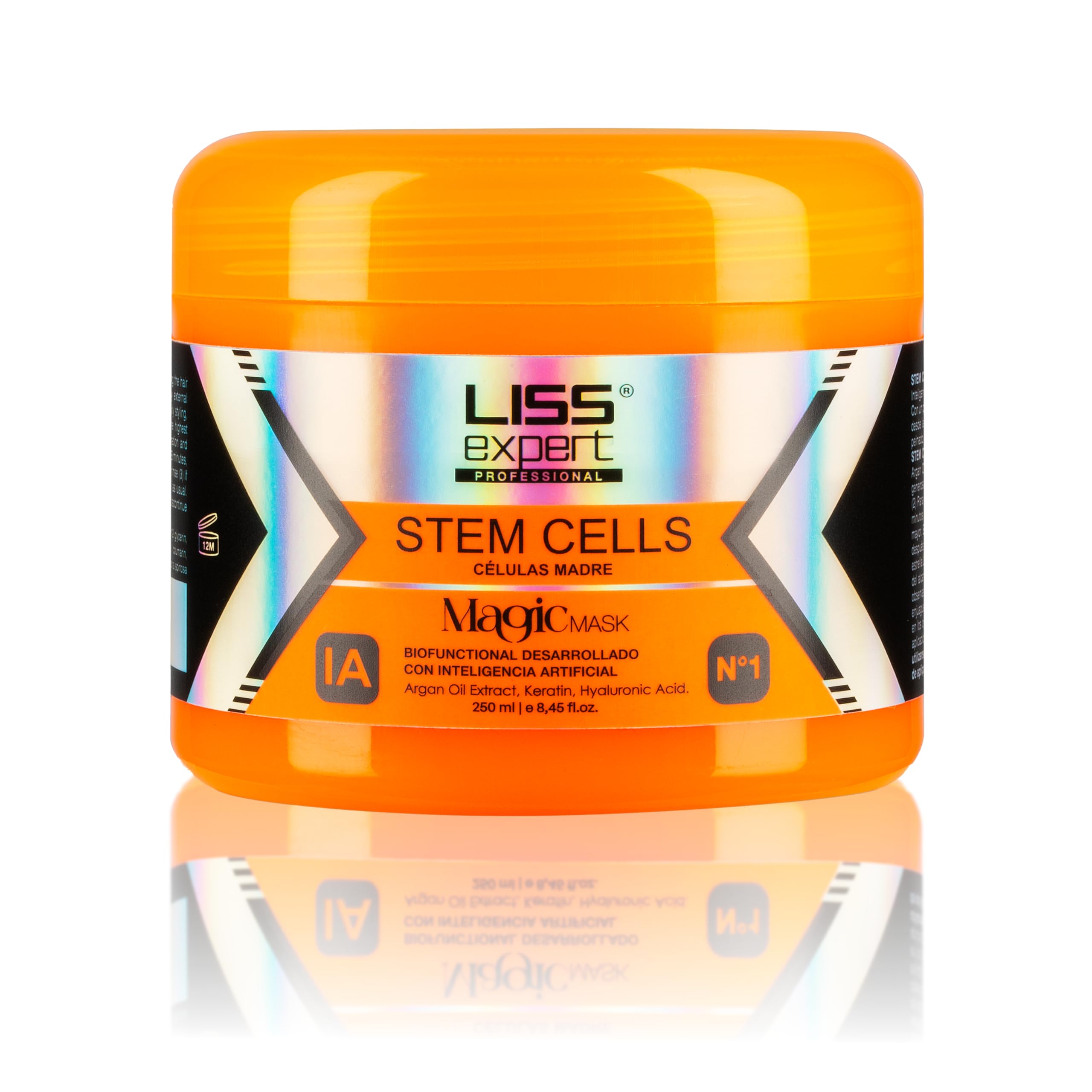 Masque cheveux Cellules Souches de Liss Expert, bouteille visible, revitalise les longueurs.
