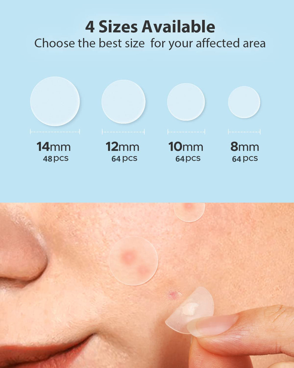 LitBear Acne Patches 14mm: patchs robustes pour zones étendues.