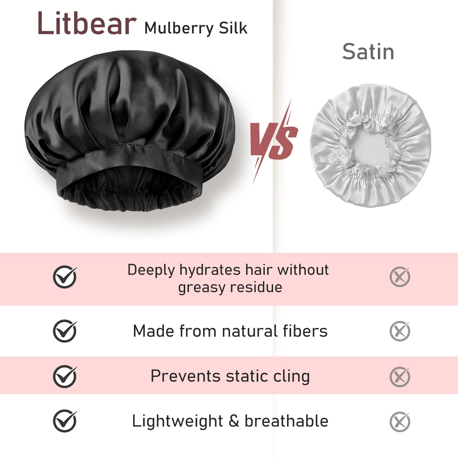 LitBear bonnet soie Mulberry usage quotidien et discret.
