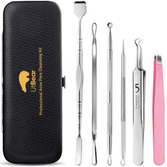 LitBear ensemble d'outils extracteurs noirs pour une extraction ciblée des comédons.