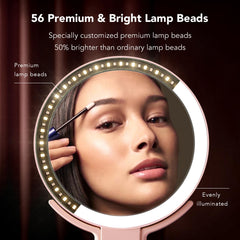 LitBear miroir double-face avec grossissement 10x pour détails précis.