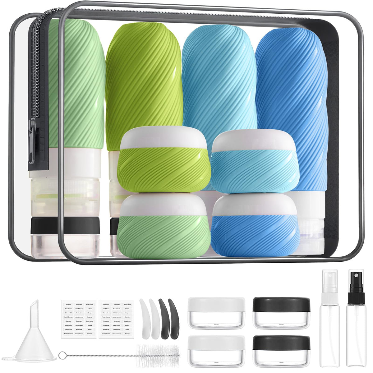 LitBear pack-bouteilles-voyage-3oz: remplissage facile et transport sûr.