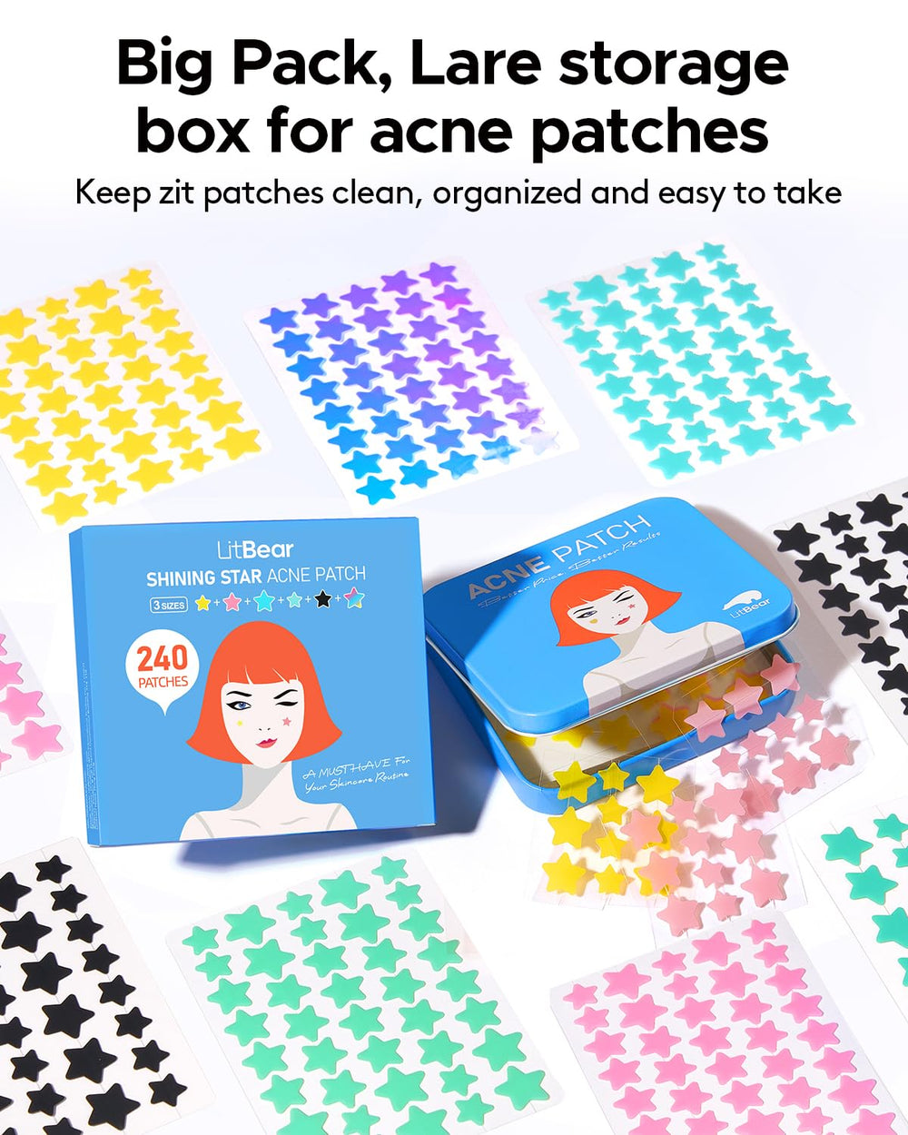LitBear patch adhésif hydrocolloide – adhérence fiable sans glisser.