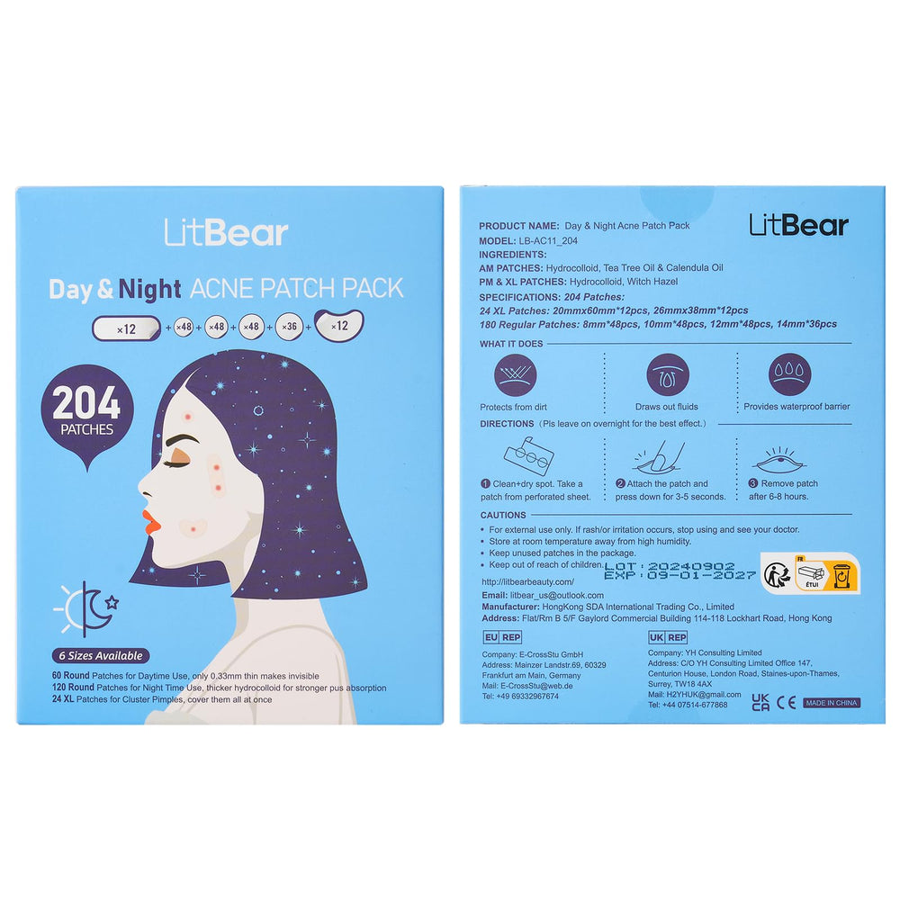 Emballage LitBear prêt à l'emploi, pratique et hygiénique.