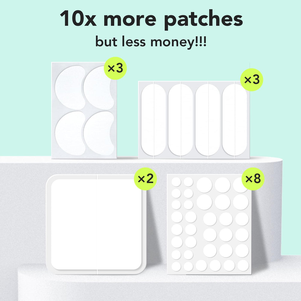 LitBear patch hydrocolloïde 12mm sur le visage, ciblage des petites zones.
