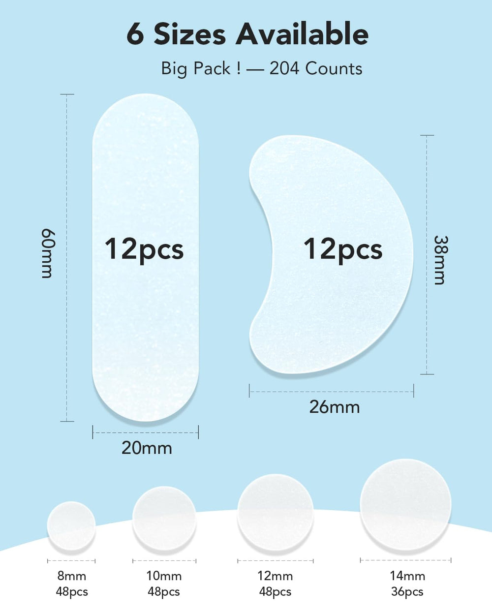 Patchs LitBear 24 grandes portions pour zones étendues.