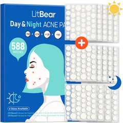 LitBear patch acne jour 8mm adhérent et discret pour usage quotidien