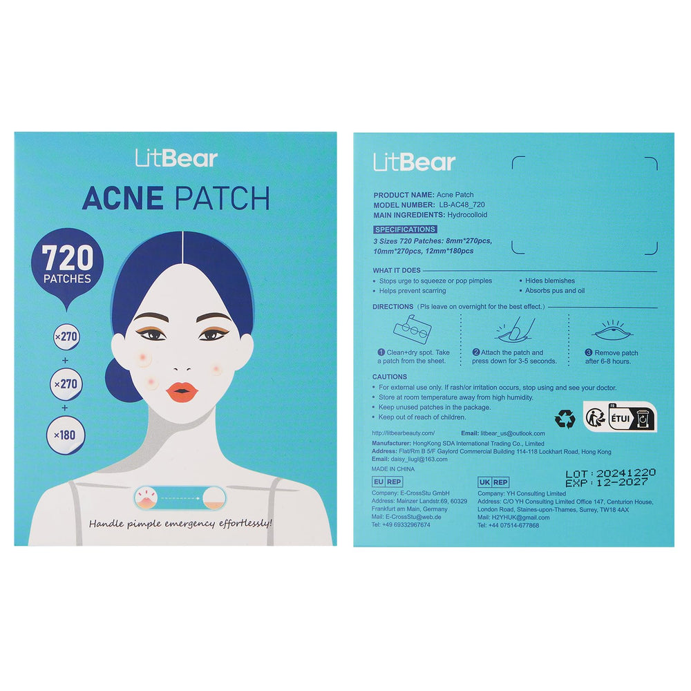 Pansement LitBear usage quotidien pour petites et grandes imperfections.