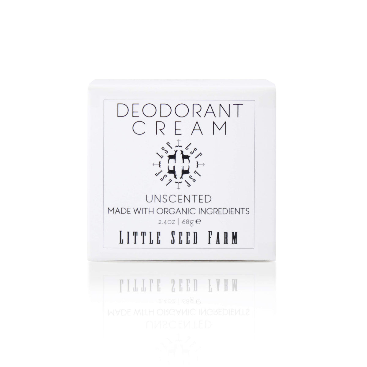 Little Seed Farm déodorant crème incolore dans le pot, application fluide et confortable.
