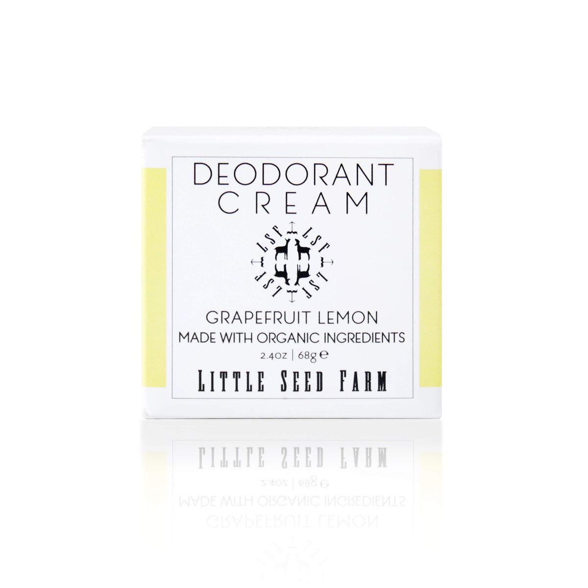 Little Seed Farm Déodorant Crème Grapefruit Lemon, bouteille parfum frais sans aluminium.