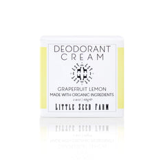 Little Seed Farm Déodorant Crème Grapefruit Lemon, bouteille parfum frais sans aluminium.