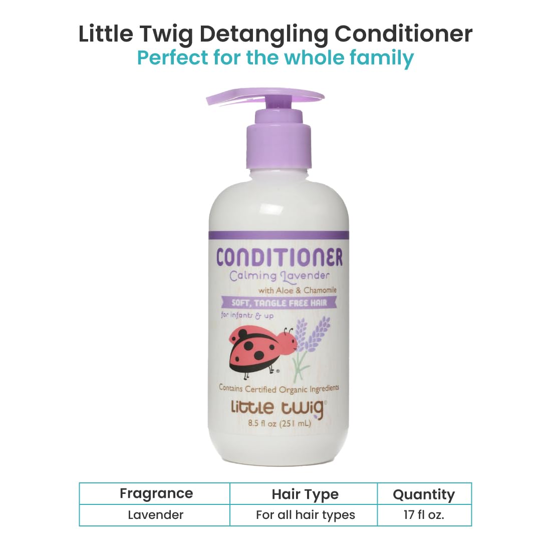 Little Twig – texture crème lisse favorisant un démêlage en douceur.