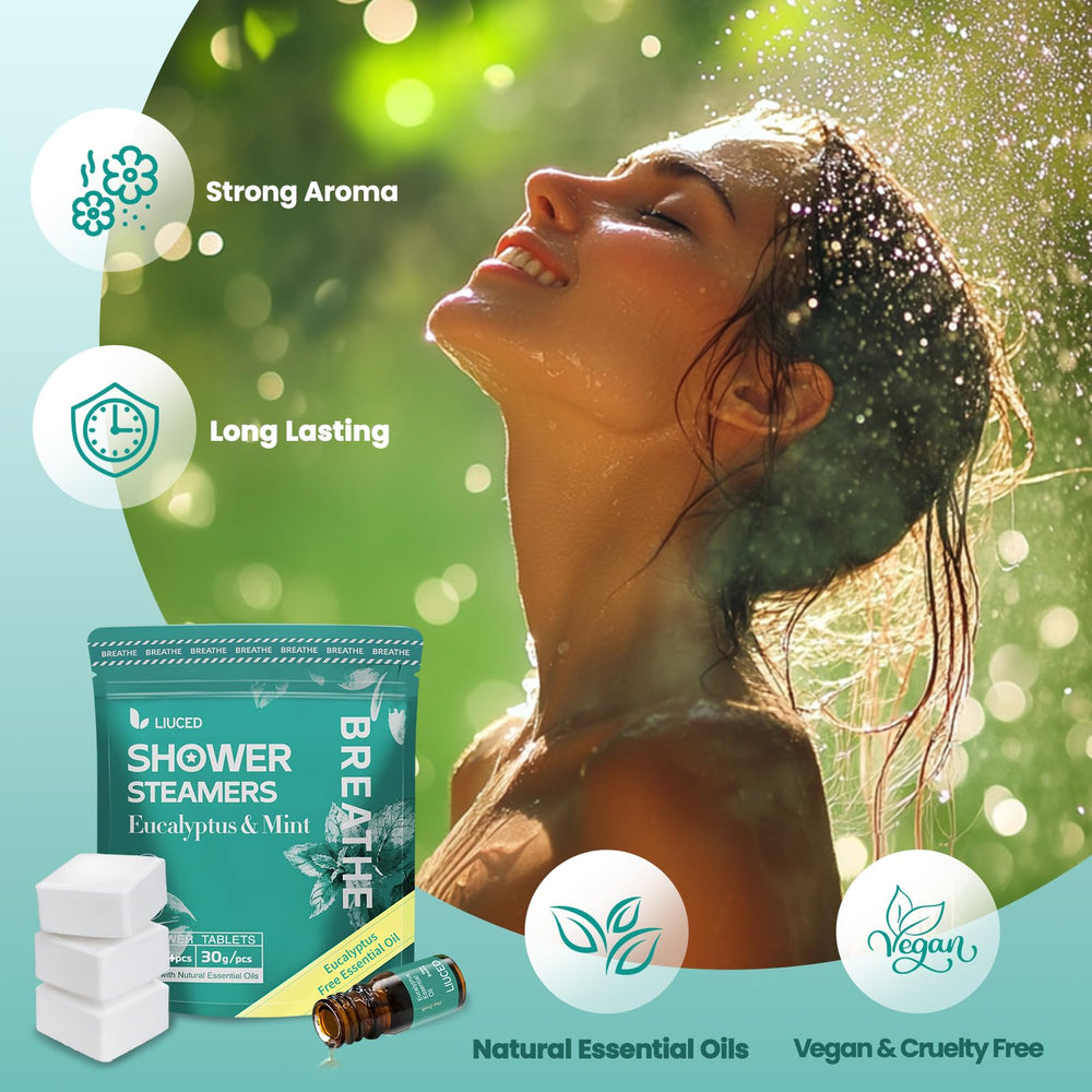 LIUCED huile essentielle eucalyptus 5 ml, rafraîchit l'esprit et les sens