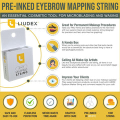 LIUDEX boite fil marquage sourcils 10m pour travail en solo