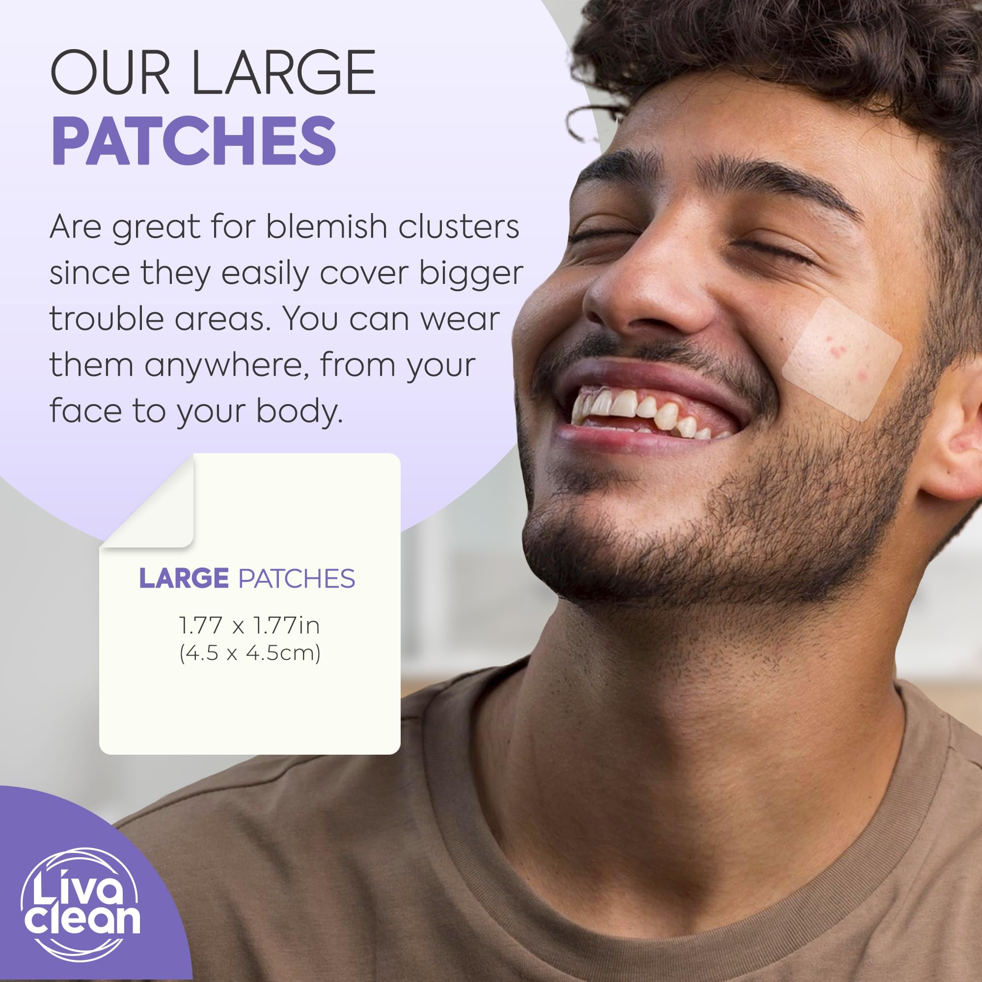 Application rapide et facile du patch LivaClean.