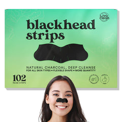 Bandes LivaClean Charbon sur le nez et les pores pour un nettoyage en profondeur.